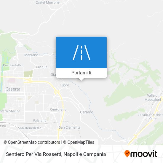 Mappa Sentiero Per Via Rossetti