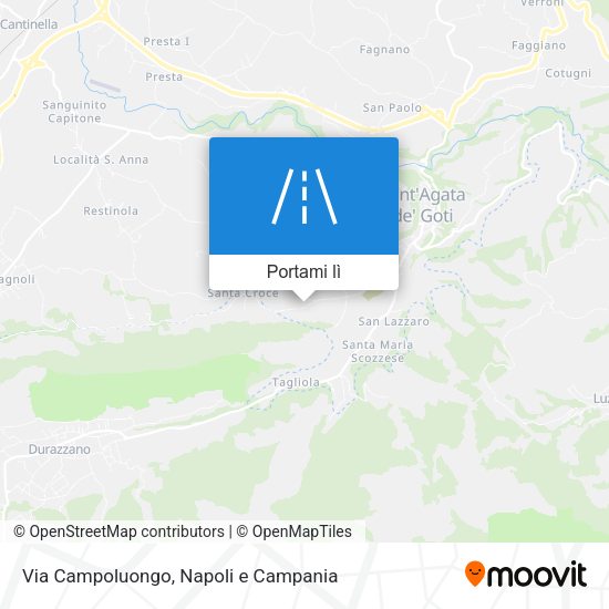 Mappa Via Campoluongo