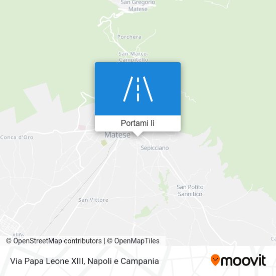 Mappa Via Papa Leone XIII