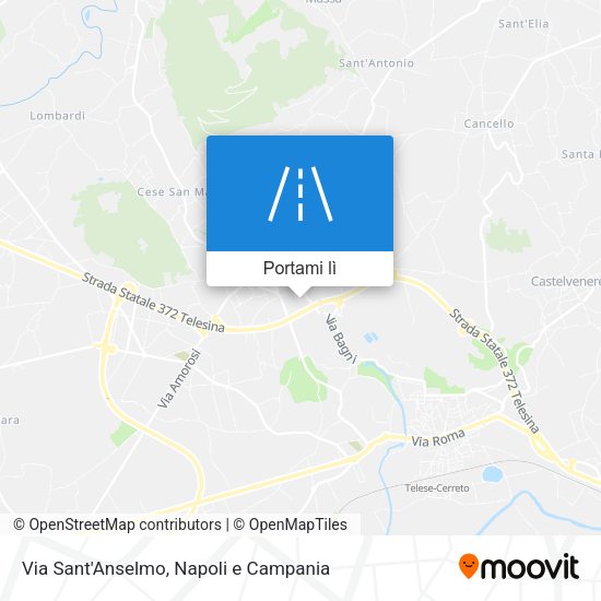 Mappa Via Sant'Anselmo