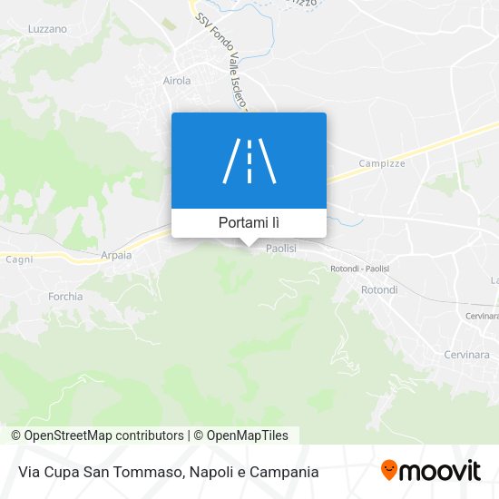 Mappa Via Cupa San Tommaso