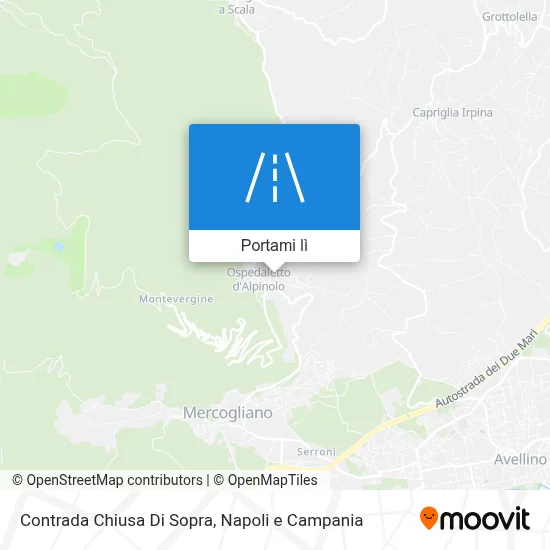 Mappa Contrada Chiusa Di Sopra