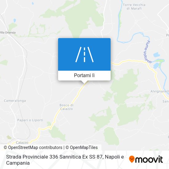 Mappa Strada Provinciale 336 Sannitica Ex SS 87