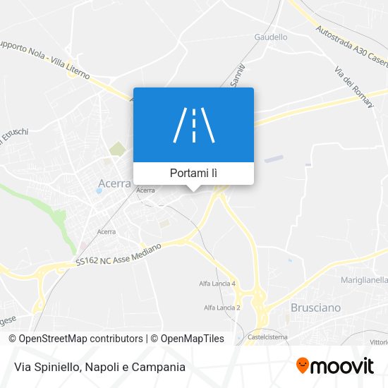 Mappa Via Spiniello