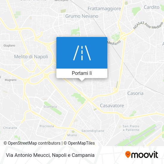 Mappa Via Antonio Meucci