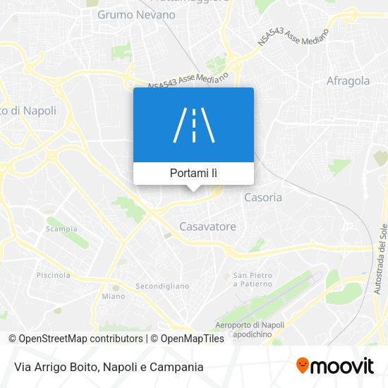 Mappa Via Arrigo Boito