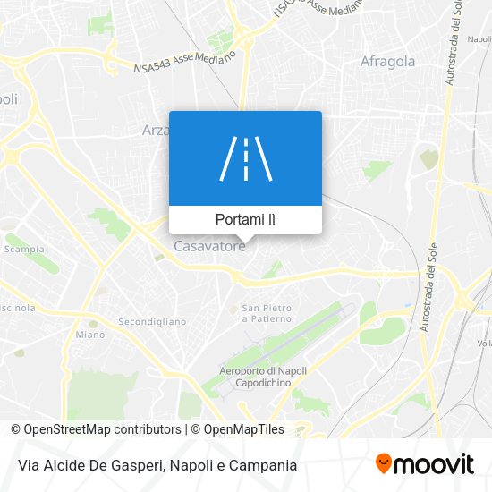 Mappa Via Alcide De Gasperi