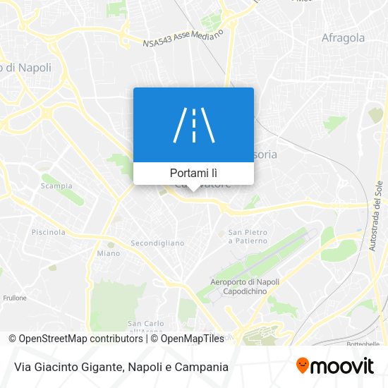 Mappa Via Giacinto Gigante