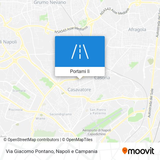 Mappa Via Giacomo Pontano
