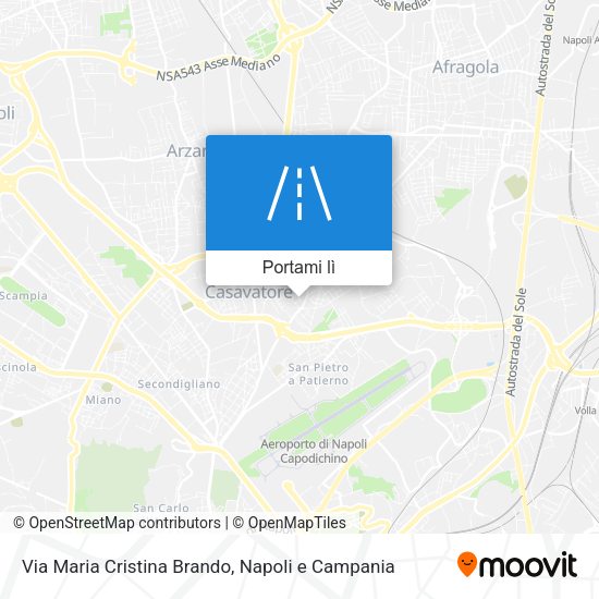 Mappa Via Maria Cristina Brando