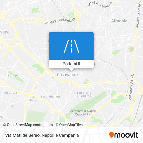 Mappa Via Matilde Serao