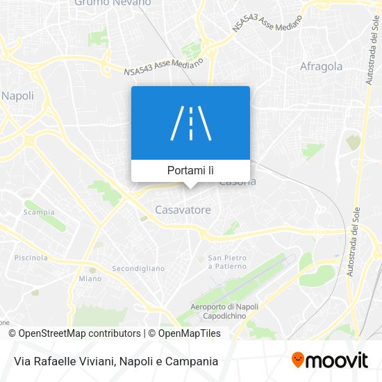 Mappa Via Rafaelle Viviani