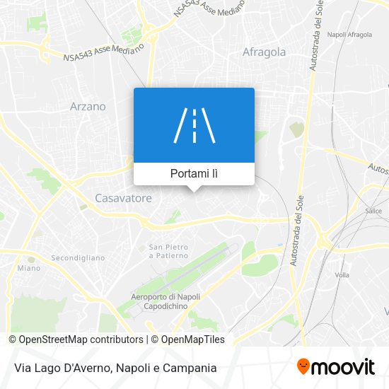 Mappa Via Lago D'Averno