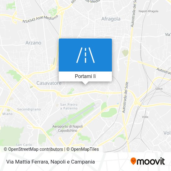 Mappa Via Mattia Ferrara