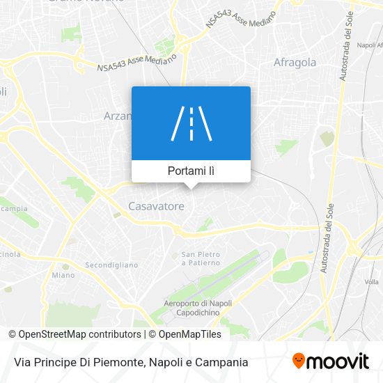 Mappa Via Principe Di Piemonte