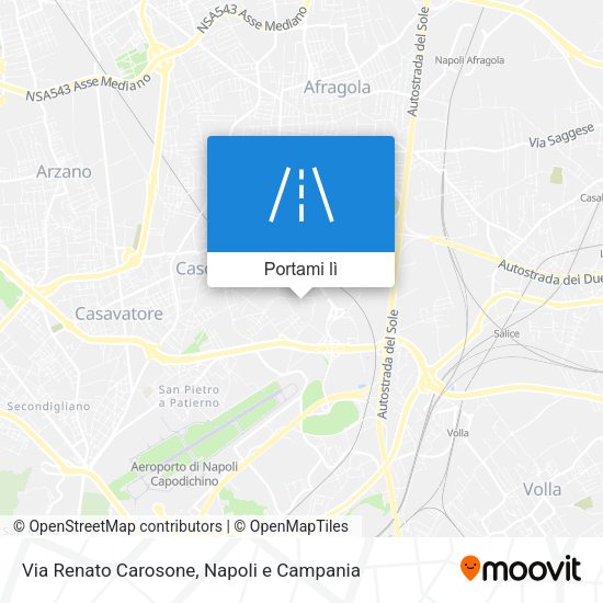 Mappa Via Renato Carosone