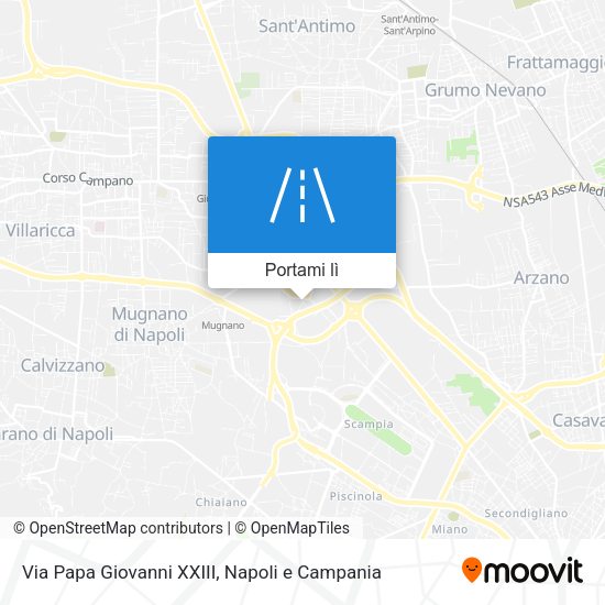 Mappa Via Papa Giovanni XXIII