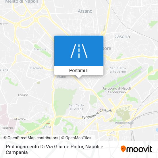 Mappa Prolungamento Di Via Giaime Pintor