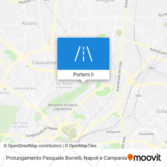 Mappa Prolungamento Pasquale Borrelli