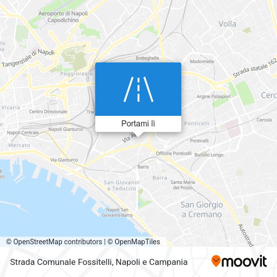 Mappa Strada Comunale Fossitelli