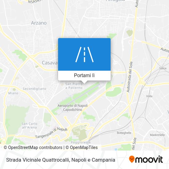 Mappa Strada Vicinale Quattrocalli