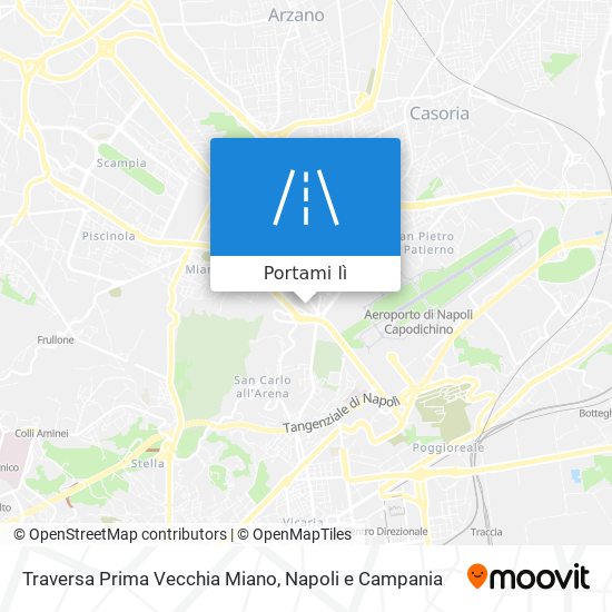 Mappa Traversa Prima Vecchia Miano