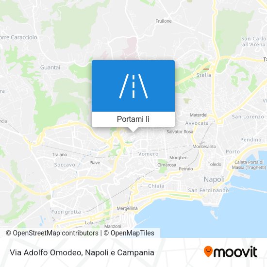 Mappa Via Adolfo Omodeo