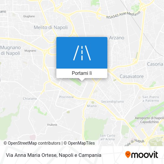 Mappa Via Anna Maria Ortese