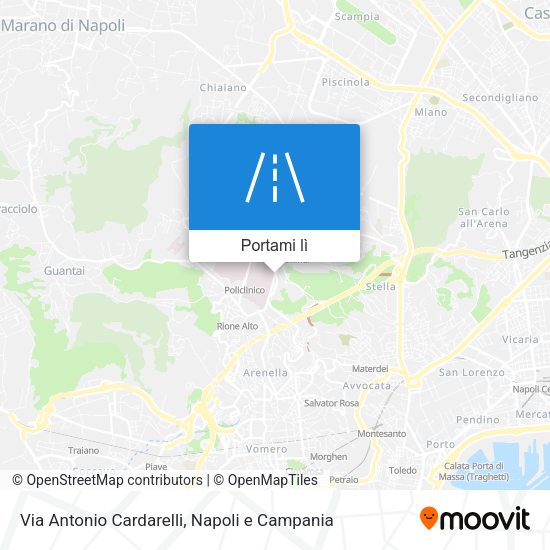 Mappa Via Antonio Cardarelli