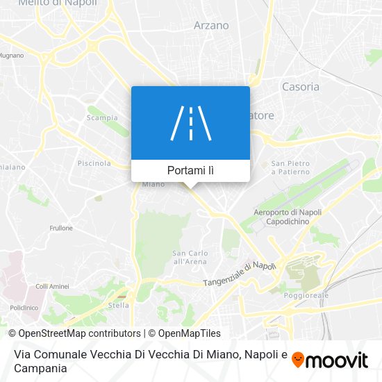 Mappa Via Comunale Vecchia Di Vecchia Di Miano