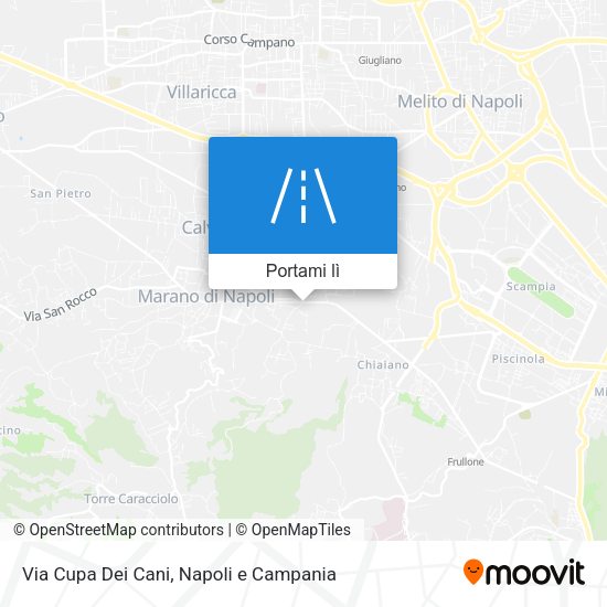 Mappa Via Cupa Dei Cani