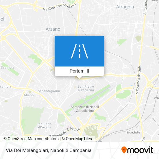 Mappa Via Dei Melangolari
