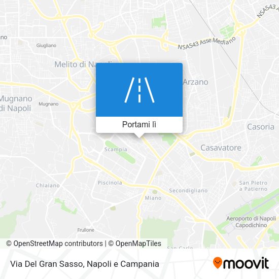Mappa Via Del Gran Sasso