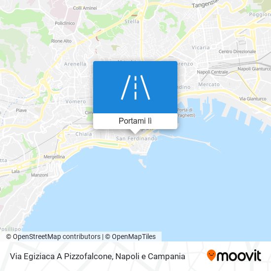 Mappa Via Egiziaca A Pizzofalcone