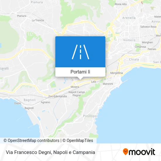 Mappa Via Francesco Degni