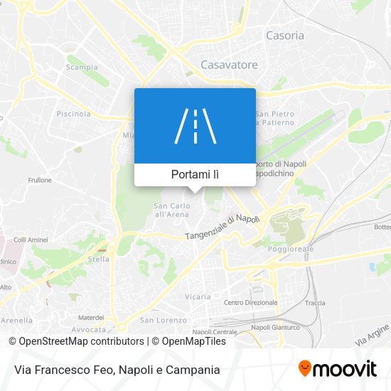 Mappa Via Francesco Feo