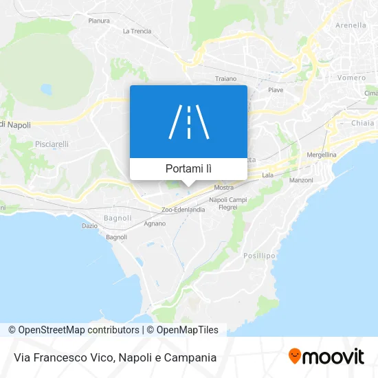 Mappa Via Francesco Vico