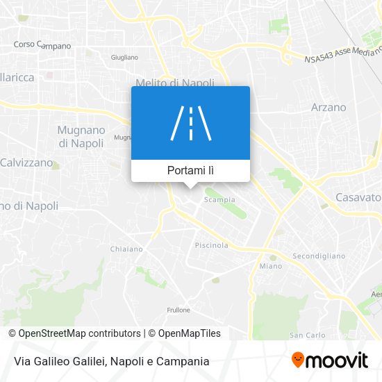Mappa Via Galileo Galilei