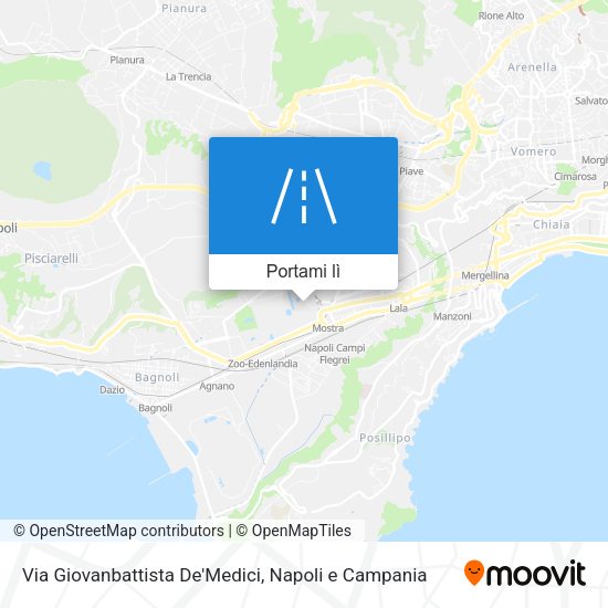 Mappa Via Giovanbattista De'Medici