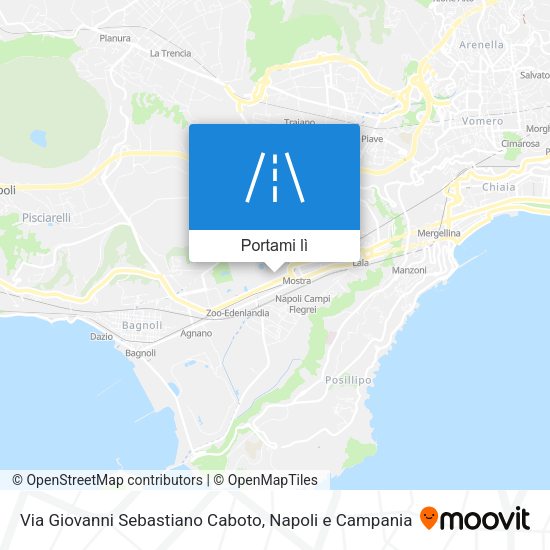 Mappa Via Giovanni Sebastiano Caboto