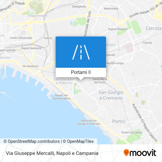 Mappa Via Giuseppe Mercalli