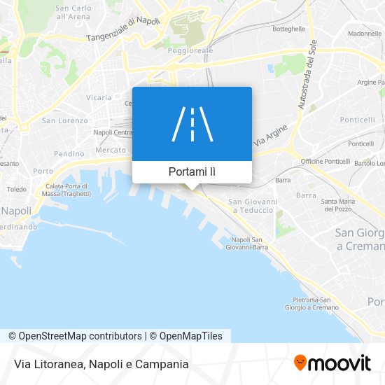 Mappa Via Litoranea