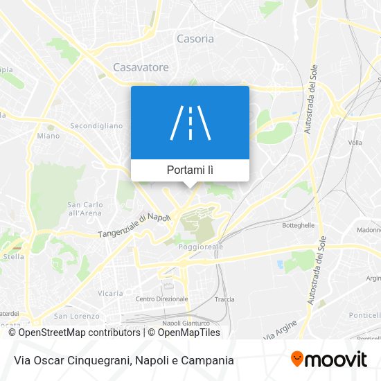 Mappa Via Oscar Cinquegrani