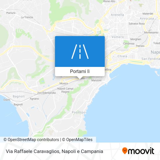 Mappa Via Raffaele Caravaglios
