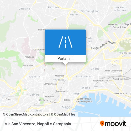 Mappa Via San Vincenzo
