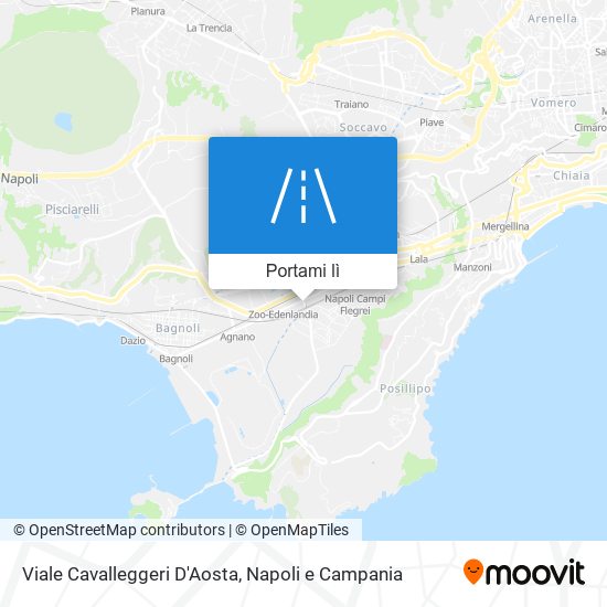 Mappa Viale Cavalleggeri D'Aosta