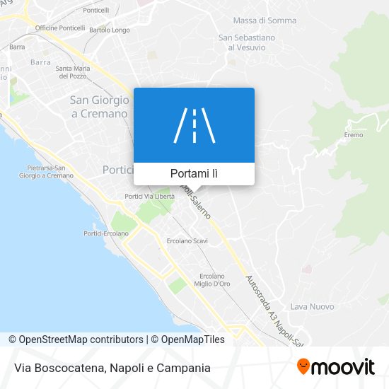 Mappa Via Boscocatena