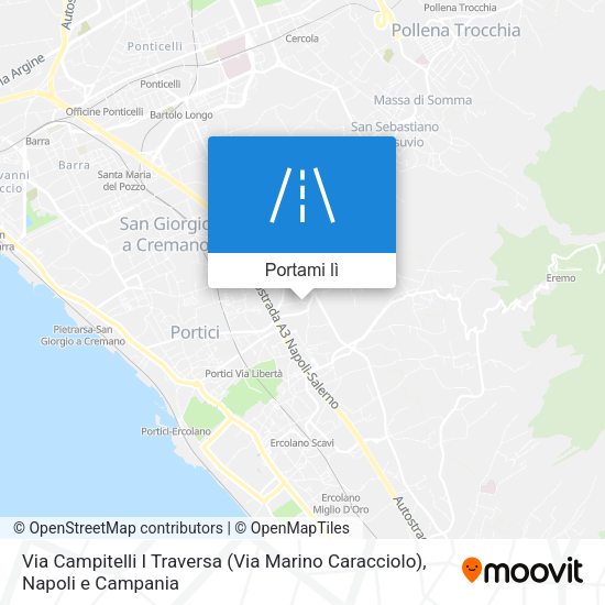 Mappa Via Campitelli I Traversa (Via Marino Caracciolo)