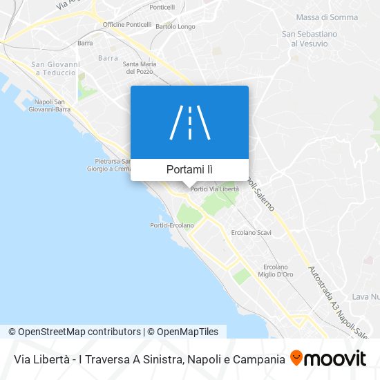 Mappa Via Libertà - I Traversa A Sinistra