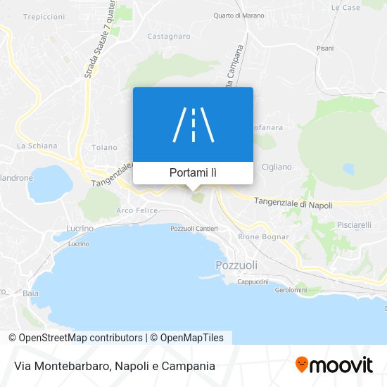 Mappa Via Montebarbaro